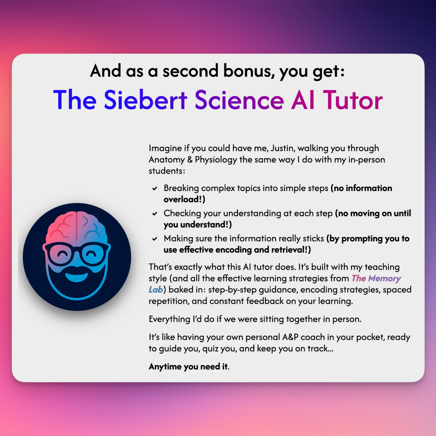 The Memory Lab 🧠 by Siebert Science